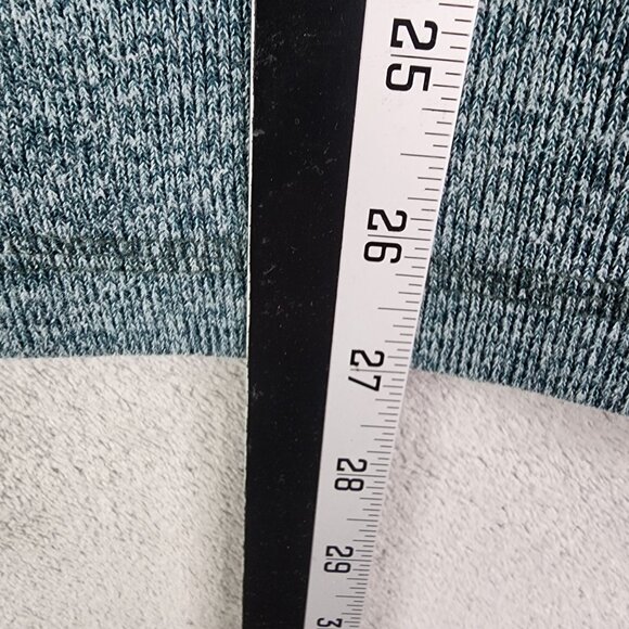 Mens Heathered Green Gap Pullover Sweater 1/4 Zip Long Sleeve Mock Neck Size L - Picture 10 of 11